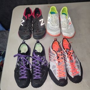 4 pair New Balance Minimus shoes